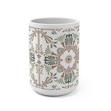 Load image into Gallery viewer, Ancient Greek Floral Mug 15oz