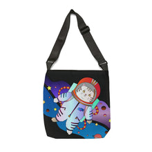 Load image into Gallery viewer, Space Kitty Adjustable Tote Bag-Art Work By Paul Brooks