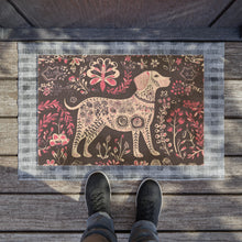 Load image into Gallery viewer, Flower Puppy Doormat