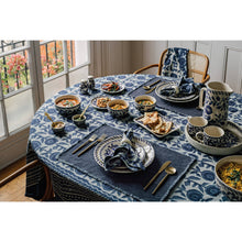 Load image into Gallery viewer, Gilia Block Print Tablecloth 60 x 84 inch