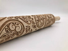 Load image into Gallery viewer, Embossed Paisley Rolling Pin – Pottery & Baking