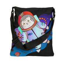 Load image into Gallery viewer, Space Kitty Adjustable Tote Bag-Art Work By Paul Brooks