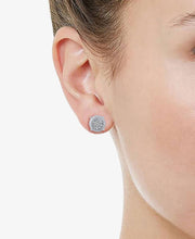 Load image into Gallery viewer, Round Miracle Setting 1/10 Ctw Natural Diamond Stud Earrings
