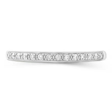 Load image into Gallery viewer, 1/15CT TW Diamond Wedding Band Set in 10KT White Gold: 9