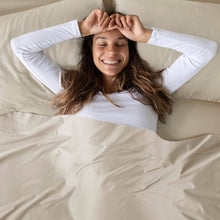 Load image into Gallery viewer, 100% Organic Cotton 18" Deep Pocket Sheet Set, Taupe: Queen