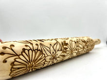 Load image into Gallery viewer, Embossed Bursting Bouquet Rolling Pin –Baking & Pottery