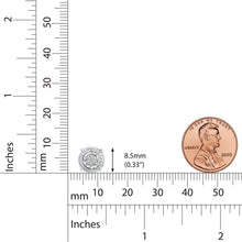 Load image into Gallery viewer, Round Miracle Setting 1/10 Ctw Natural Diamond Stud Earrings
