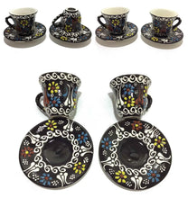 Load image into Gallery viewer, Handmade Turkish Coffee & Espresso Cups with Saucers