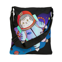 Load image into Gallery viewer, Space Kitty Adjustable Tote Bag-Art Work By Paul Brooks