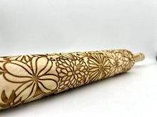 Load image into Gallery viewer, Embossed Bursting Bouquet Rolling Pin –Baking & Pottery