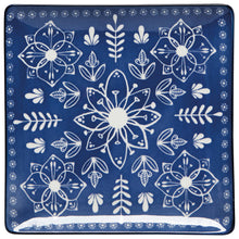 Φόρτωση εικόνας στο πρόγραμμα προβολής συλλογής, Blue and White Floral Plate 8 Inch