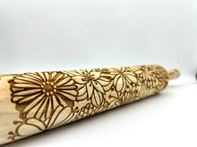 Load image into Gallery viewer, Embossed Bursting Bouquet Rolling Pin –Baking & Pottery