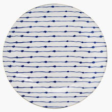 Load image into Gallery viewer, 8-Inch Dotted Stripe Stoneware Plate: Single Plate