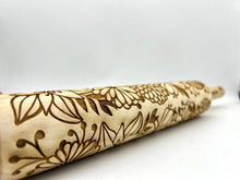 Load image into Gallery viewer, Embossed Bursting Bouquet Rolling Pin –Baking & Pottery