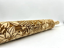 Load image into Gallery viewer, Embossed Bursting Bouquet Rolling Pin –Baking & Pottery