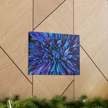Load image into Gallery viewer, Blue Dahlia Canvas Gallery Wraps