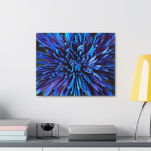 Load image into Gallery viewer, Blue Dahlia Canvas Gallery Wraps