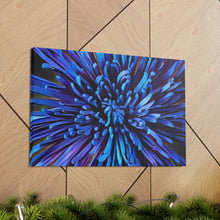 Load image into Gallery viewer, Blue Dahlia Canvas Gallery Wraps