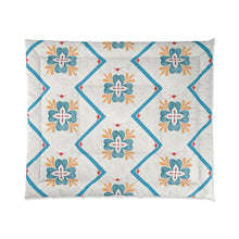 Load image into Gallery viewer, Flower in Blue Comforter