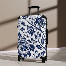 Load image into Gallery viewer, Blue Thistle Suitcase
