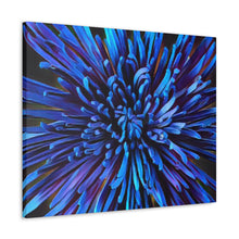 Load image into Gallery viewer, Blue Dahlia Canvas Gallery Wraps