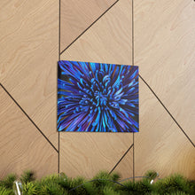 Load image into Gallery viewer, Blue Dahlia Canvas Gallery Wraps