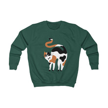 Load image into Gallery viewer, Calico Cat Kids Sweatshirt