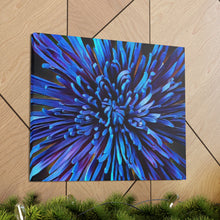 Load image into Gallery viewer, Blue Dahlia Canvas Gallery Wraps