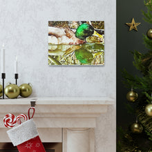 Load image into Gallery viewer, Mirrored Mallard Canvas Gallery Wraps