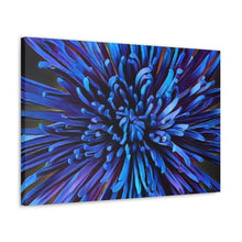 Load image into Gallery viewer, Blue Dahlia Canvas Gallery Wraps