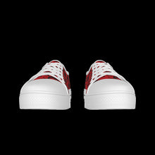 Load image into Gallery viewer, Mickey Mouse Sketch in Red Children's White Sole Canvas Shoes