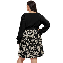 Load image into Gallery viewer, A Thousand Doves V-neck Dress With Belt