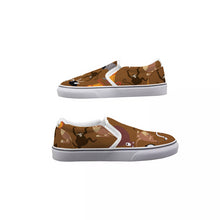 Load image into Gallery viewer, Animal Party in Brown Kid's Slip On Sneakers