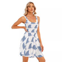 Load image into Gallery viewer, Shark Fin's Women's Tank Vest Dress In White