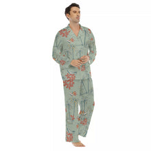 Load image into Gallery viewer, Palms and Boats Men's Lapel Pajama Set