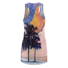 Load image into Gallery viewer, Sunset Beach Women's Cut & Sew Racerback Dress