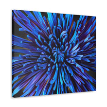 Load image into Gallery viewer, Blue Dahlia Canvas Gallery Wraps