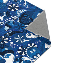 Load image into Gallery viewer, Blue Paisley Area Rug