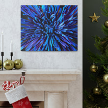 Load image into Gallery viewer, Blue Dahlia Canvas Gallery Wraps
