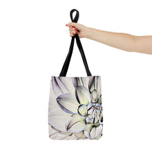Load image into Gallery viewer, White Dahlia Tote Bag