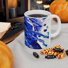Load image into Gallery viewer, Blue Galaxy Ceramic Mug 11oz