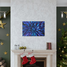 Load image into Gallery viewer, Blue Dahlia Canvas Gallery Wraps