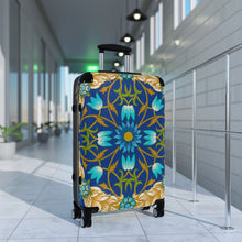 Load image into Gallery viewer, Floral Design Suitcases in Navy