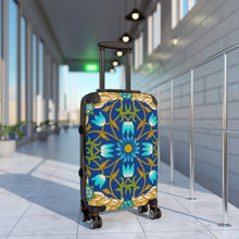 Load image into Gallery viewer, Floral Design Suitcases in Navy