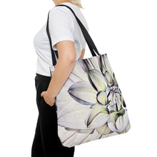 Load image into Gallery viewer, White Dahlia Tote Bag