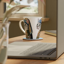 Load image into Gallery viewer, Renaissance Cat Latte Mug, 12oz