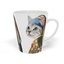 Load image into Gallery viewer, Renaissance Cat Latte Mug, 12oz