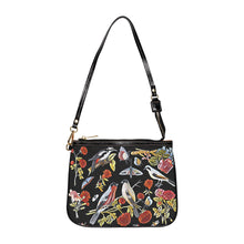 Load image into Gallery viewer, Updated 18th Century Birds and Plants Pattern Small Shoulder Bag