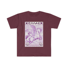 Load image into Gallery viewer, Pegasus Vintage Stamp Unisex Soft Tee