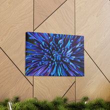 Load image into Gallery viewer, Blue Dahlia Canvas Gallery Wraps